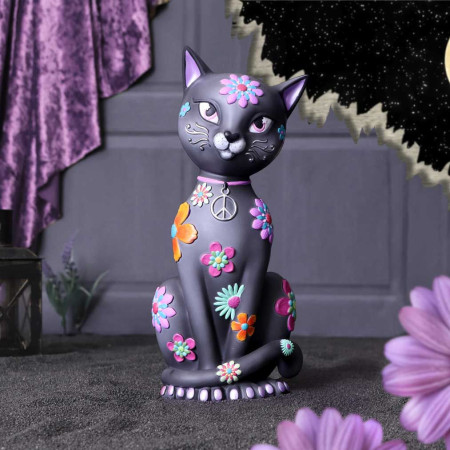Gatto Hippy Kitty by Nemesis Now