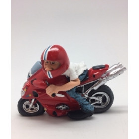 Motociclista da corsa