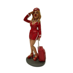Caricatura Hostess di volo