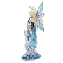 Fata Selene su luna con gufo by Nemesis Now Collection