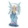 Fata Selene su luna con gufo by Nemesis Now Collection