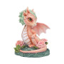 Carnation flower dragon by Nemesis Now