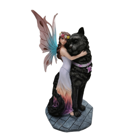 Fata Vera con gatto nero - Fairyland Collection.