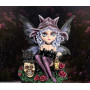 Fatina con gatto e teschio - Fairyland Collection
